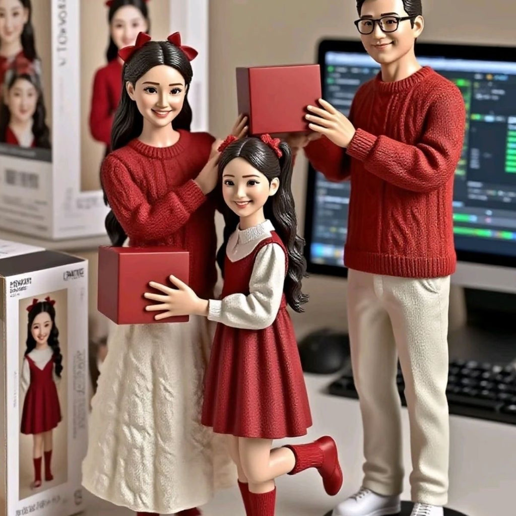 Personalised Birthday Figurine - Custom Family & Couple Keepsake in Gift Box