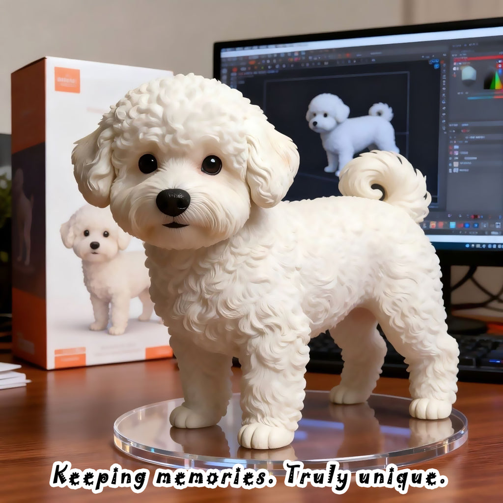 Custom Colour Figurine - People & Pets Keepsake Figurine Personalised Pet Keepsake Figurine