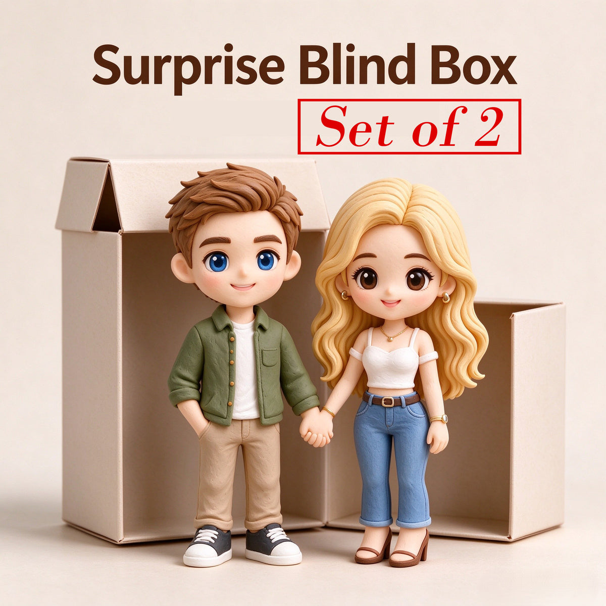 Personalised Birthday Figurine - Custom Family & Couple Keepsake in Gift Box