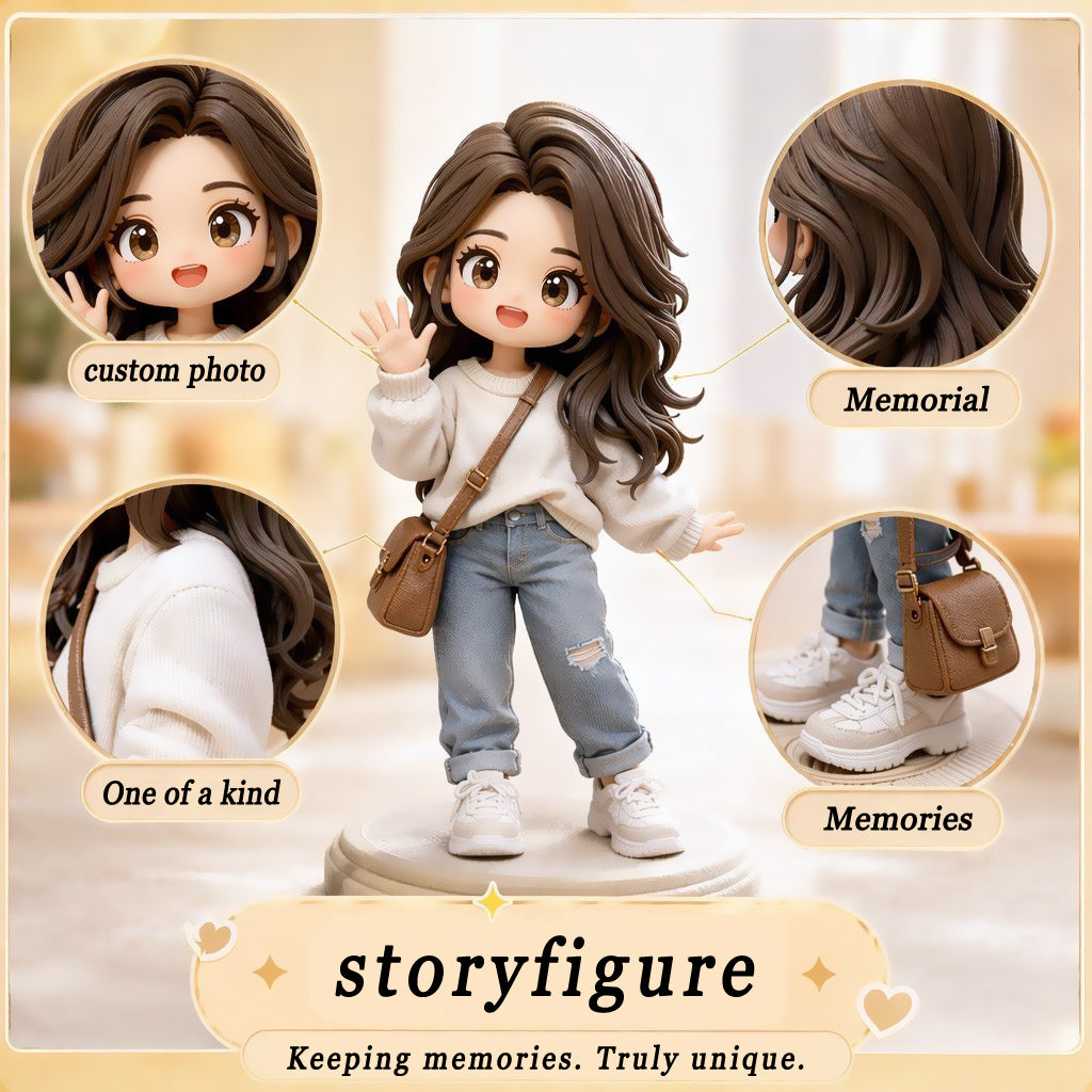 Custom Colour Figurine - People & Pets Keepsake Figurine Personalised Pet Keepsake Figurine