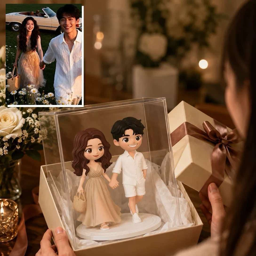 Personalised Birthday Figurine - Custom Family & Couple Keepsake in Gift Box