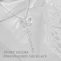 Butterfly Signature Name Necklace Make it one of a kind Personalised engraving